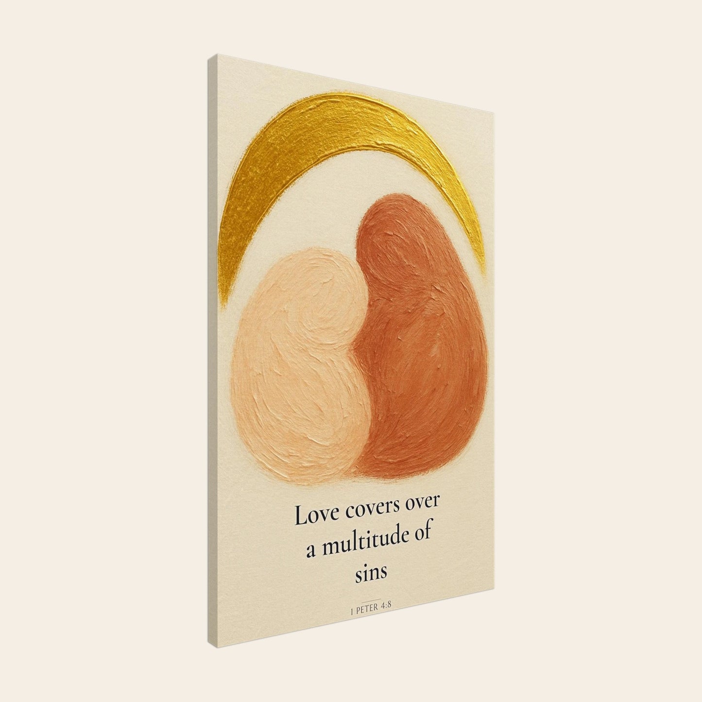 Love Covers A Multitude Of Sins Canvas Wall Art
