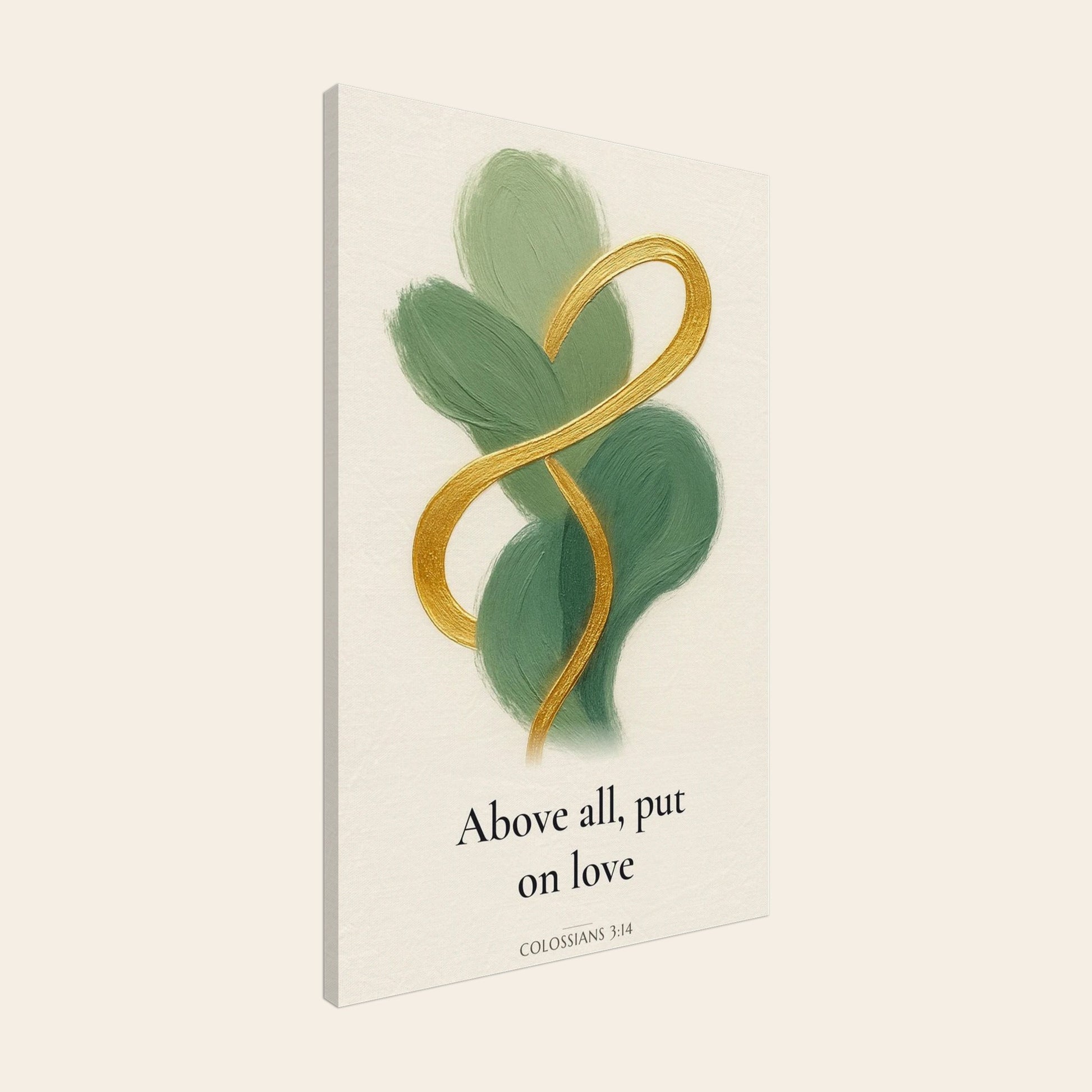 Above All Put On Love Canvas Wall Art