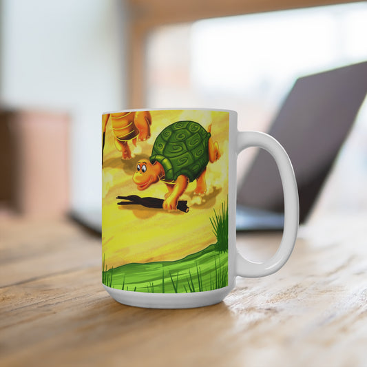 Cute Cartoon Turtle Large Mug - Perfect for Nature Lovers and Kids