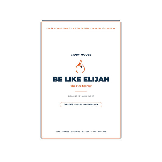 Be Like Elijah: The Fire Starter — Sunday School & Homeschool Bible Lesson Pack for Kids (Printable, Instant Download)