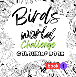 Birds of the World - Book 1 - Colouring challenge - Adults