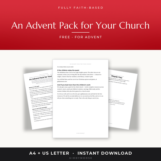 Free Advent Pack for Churches