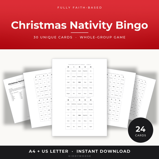 Christmas Nativity Bingo Printable
