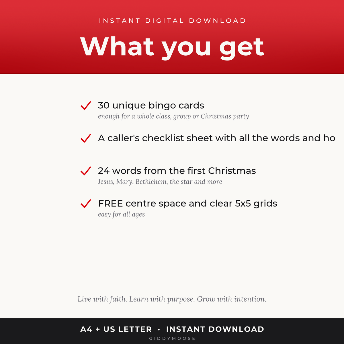 Christmas Nativity Bingo Printable — image 2