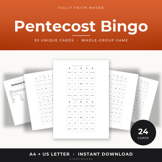 Pentecost Bingo Printable