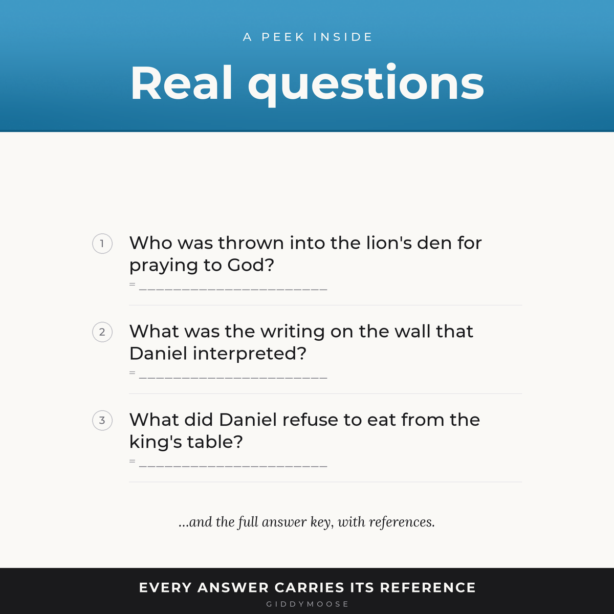 The Book of Daniel Bible Quiz Printable — image 3