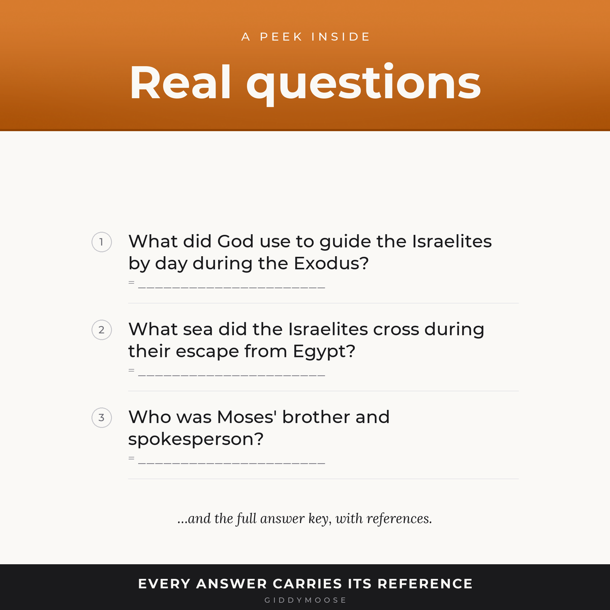 The Book of Exodus Bible Quiz Printable — image 3