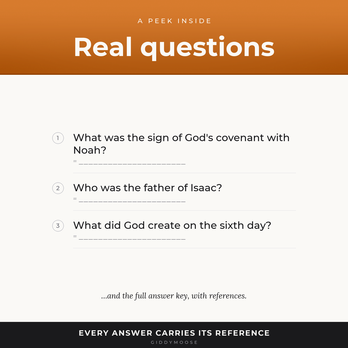 The Book of Genesis Bible Quiz Printable — image 3