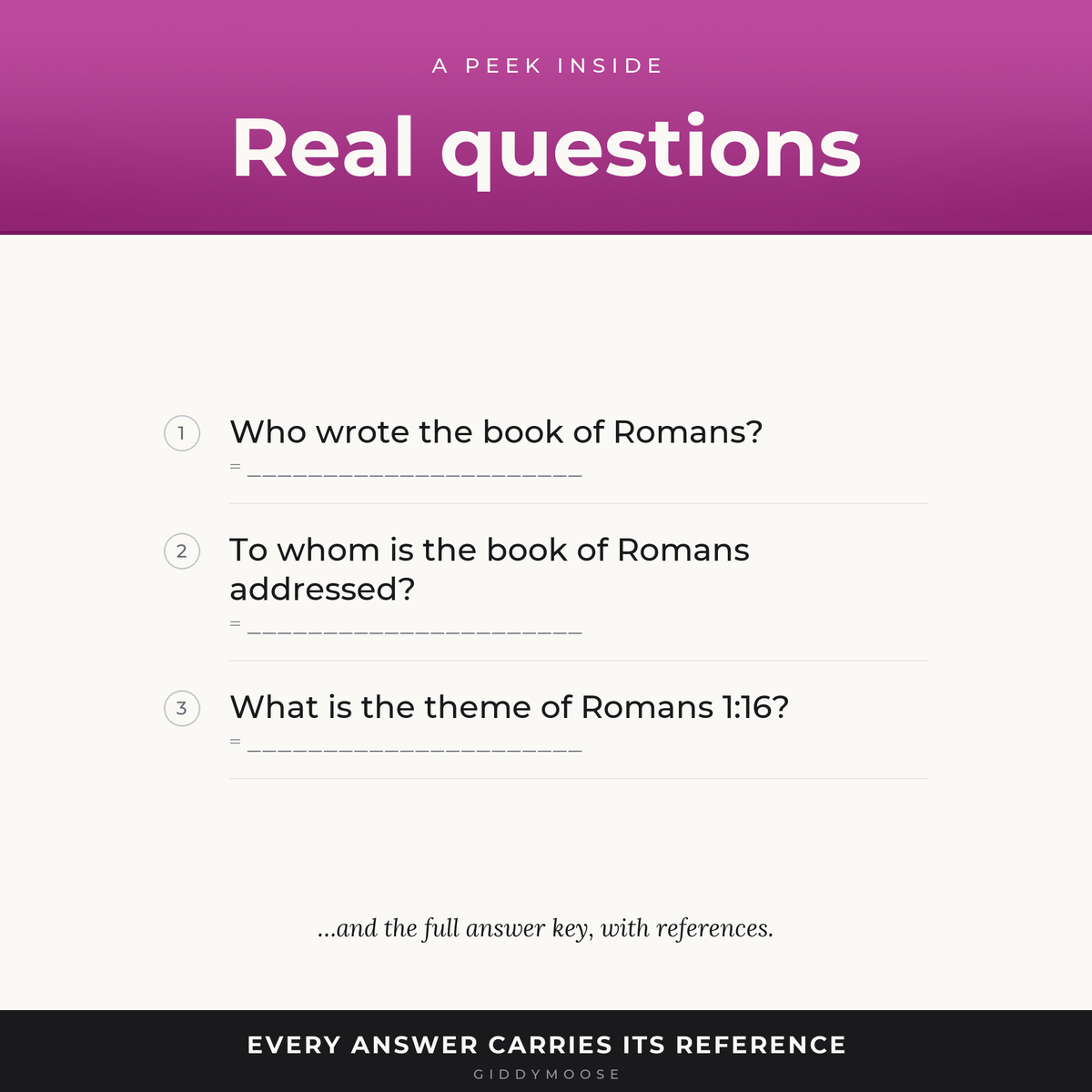 The Book of Romans Bible Quiz Printable — image 3