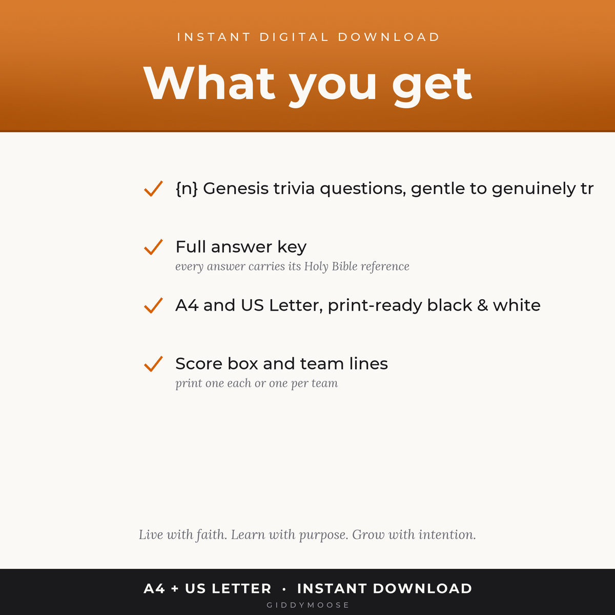 Creation Bible Trivia Quiz Printable — image 2