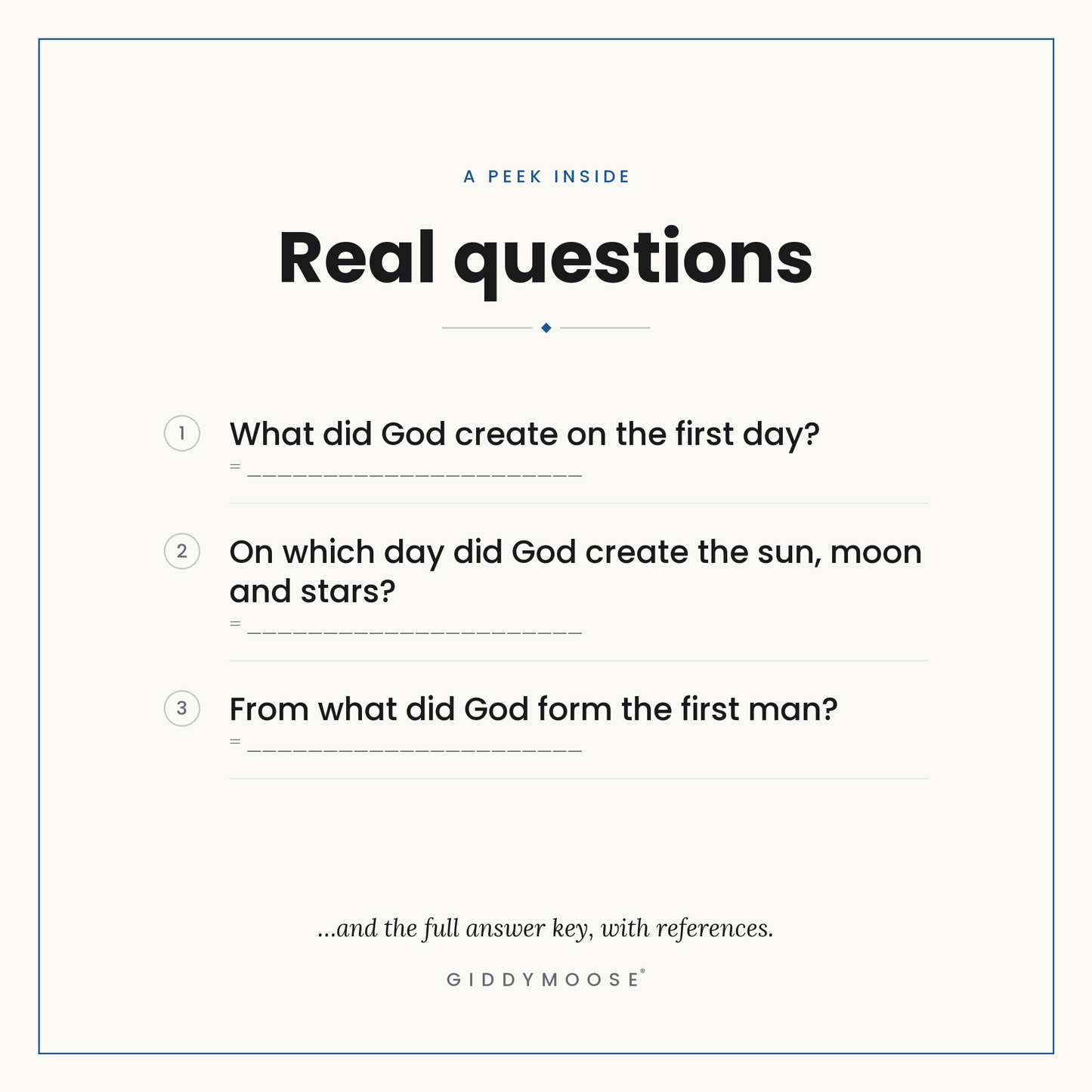 Creation Bible Trivia Quiz Printable — image 3