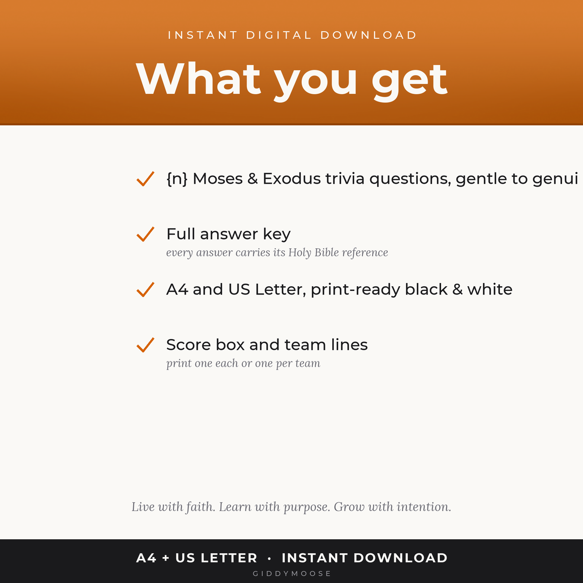 Moses and the Exodus Bible Trivia Printable — image 2