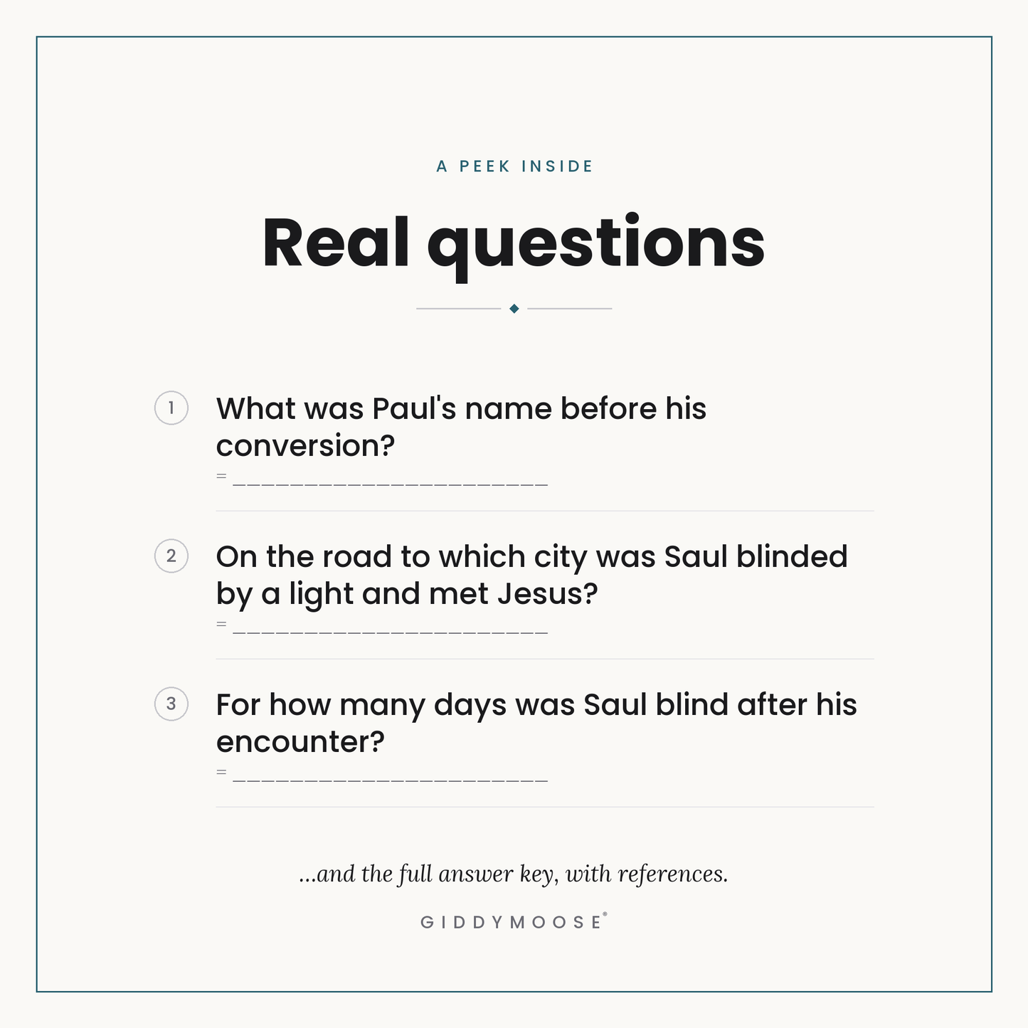Paul and the Early Church Bible Trivia Printable — image 3