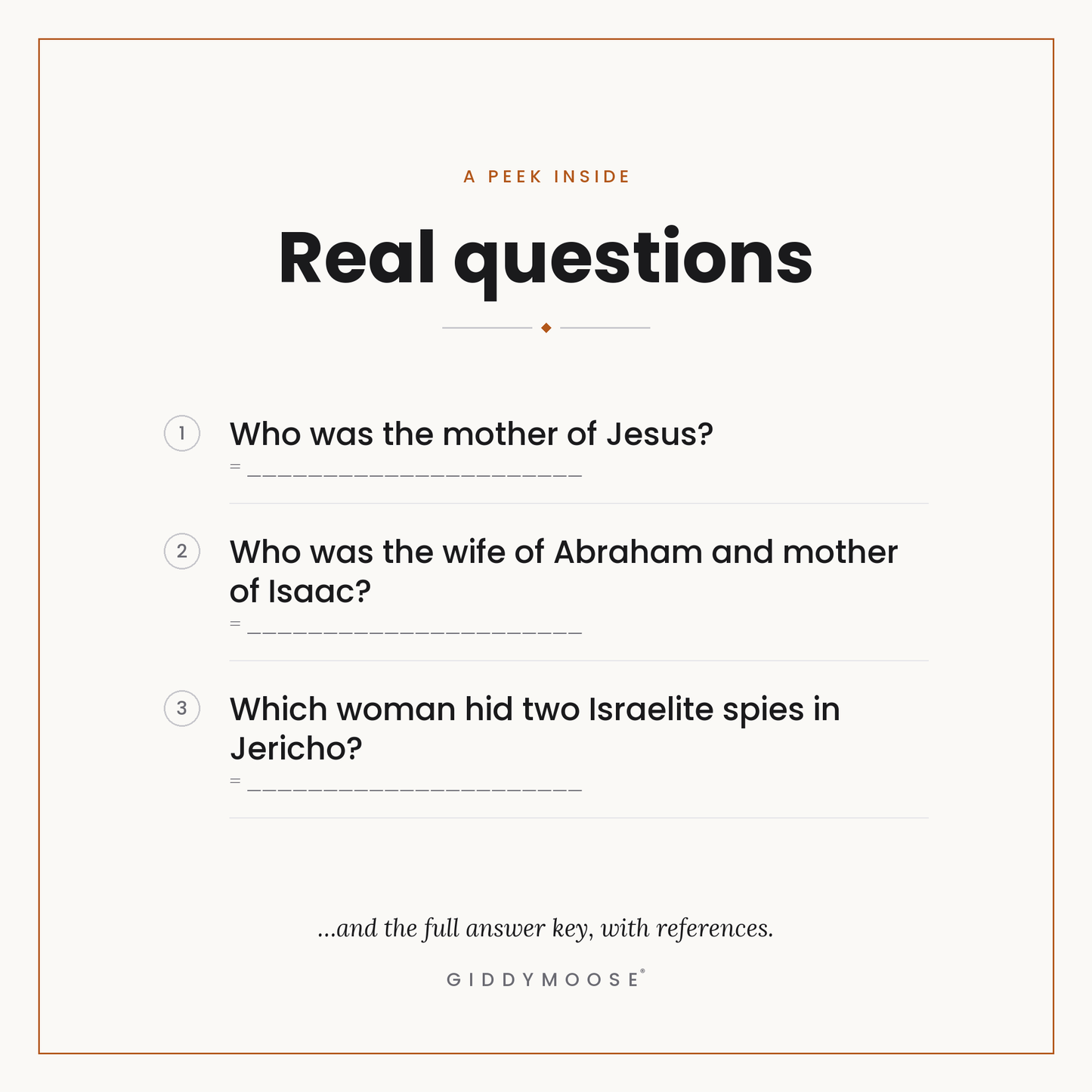 Women of the Bible Trivia Quiz Printable — image 3