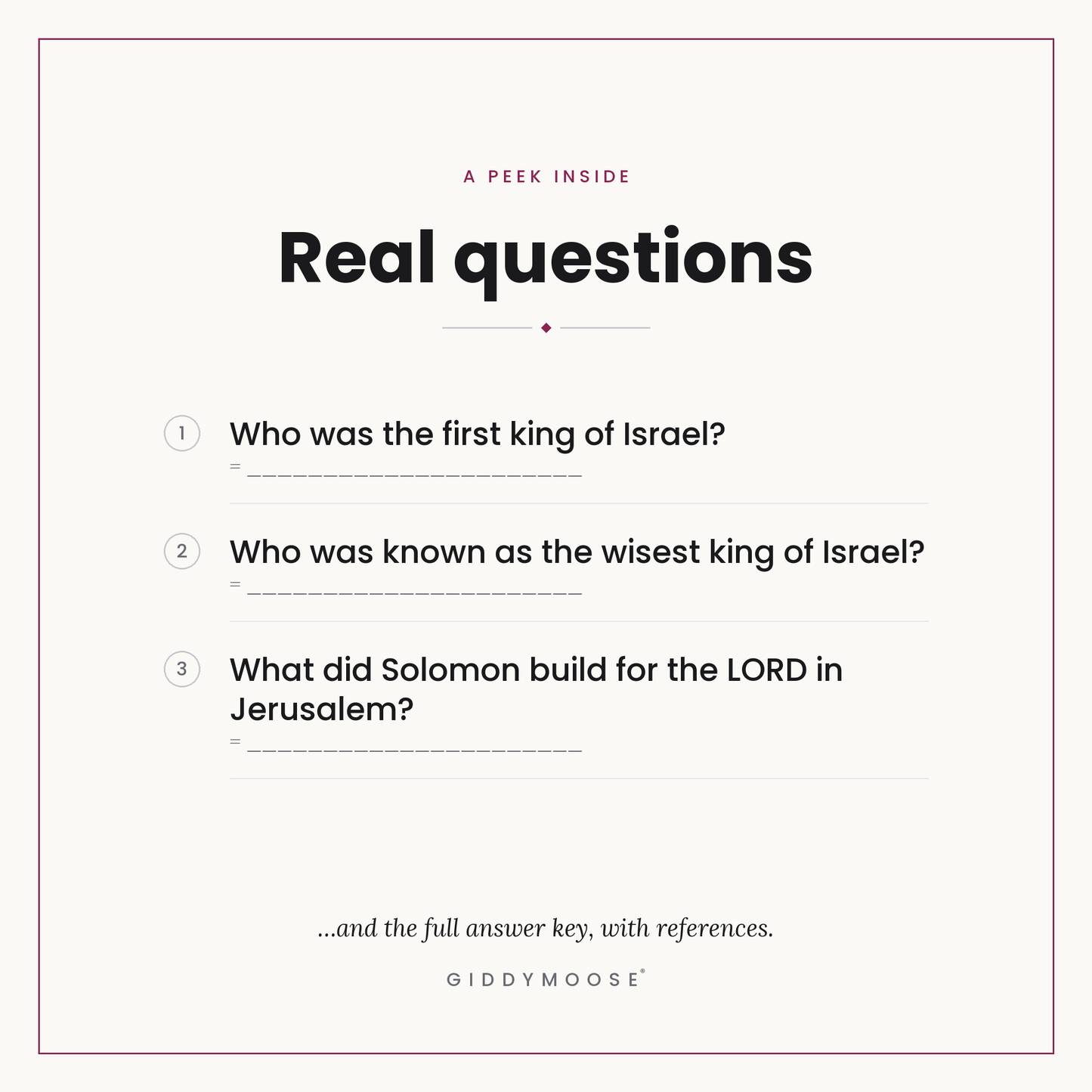Kings and Prophets Bible Trivia Printable — image 3