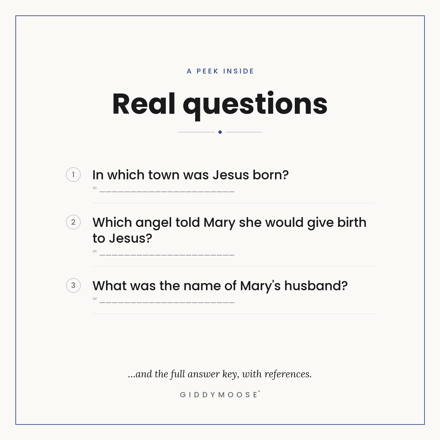 Christmas Nativity Bible Trivia Printable — image 3