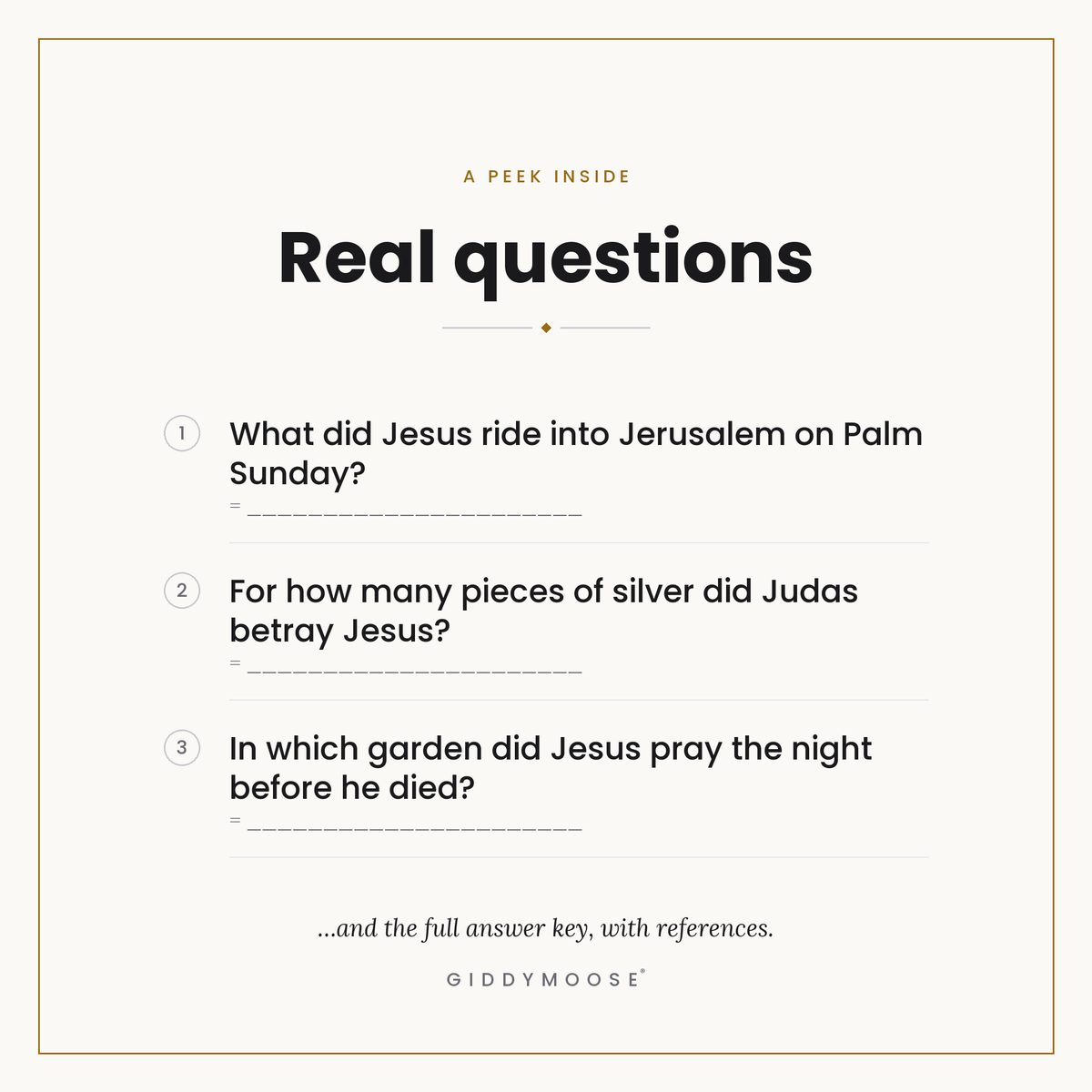 Easter Bible Trivia Quiz Printable — image 3