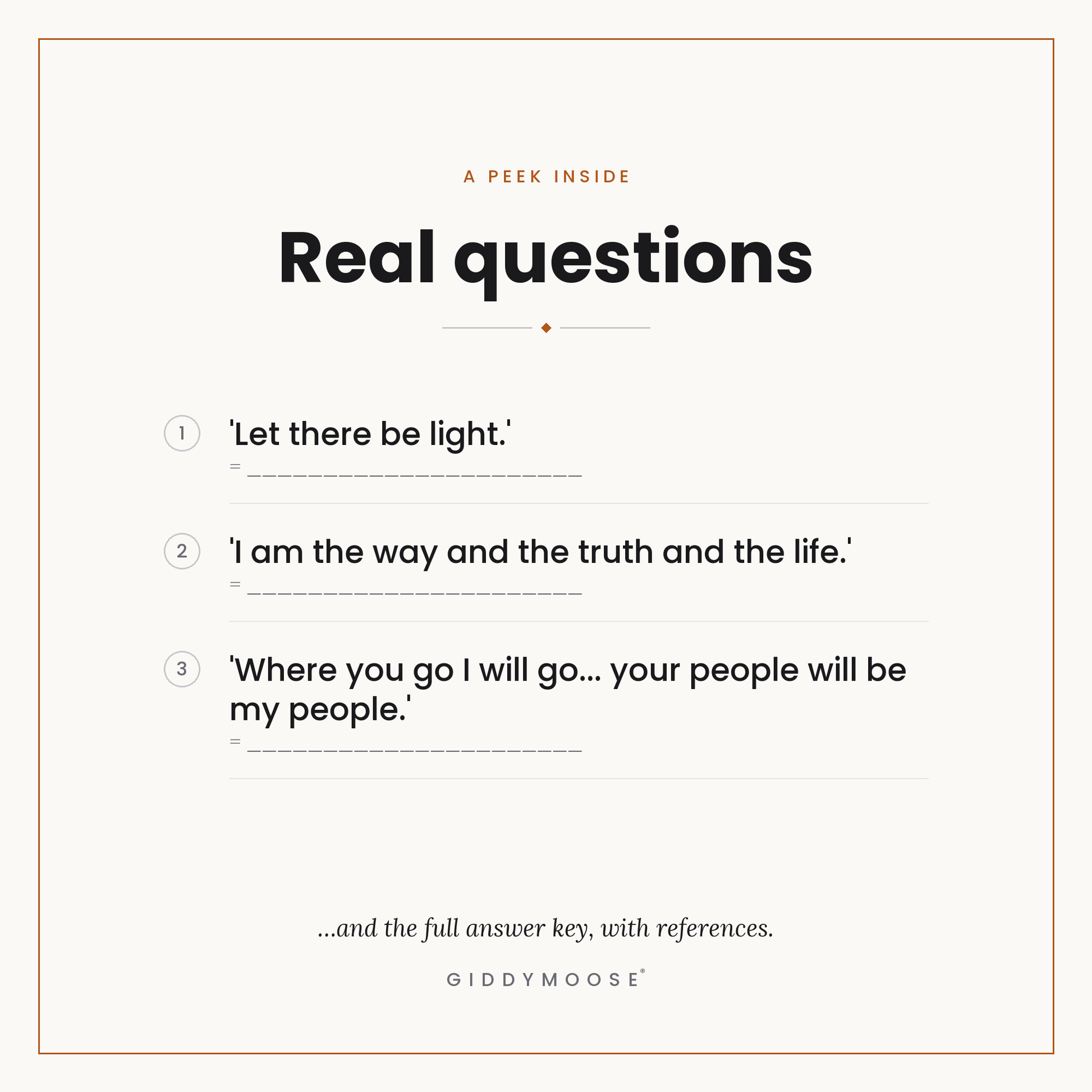 Who Said That Bible Trivia Printable — image 3
