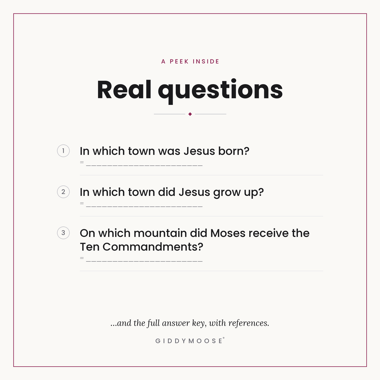 Bible Places and Geography Trivia Printable — image 3