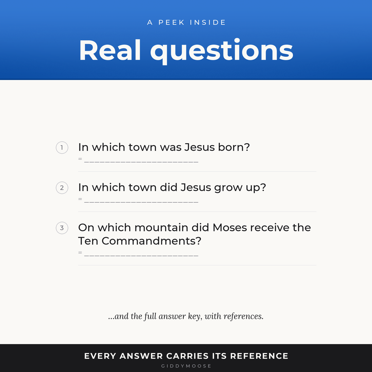 Bible Places and Geography Trivia Printable — image 3