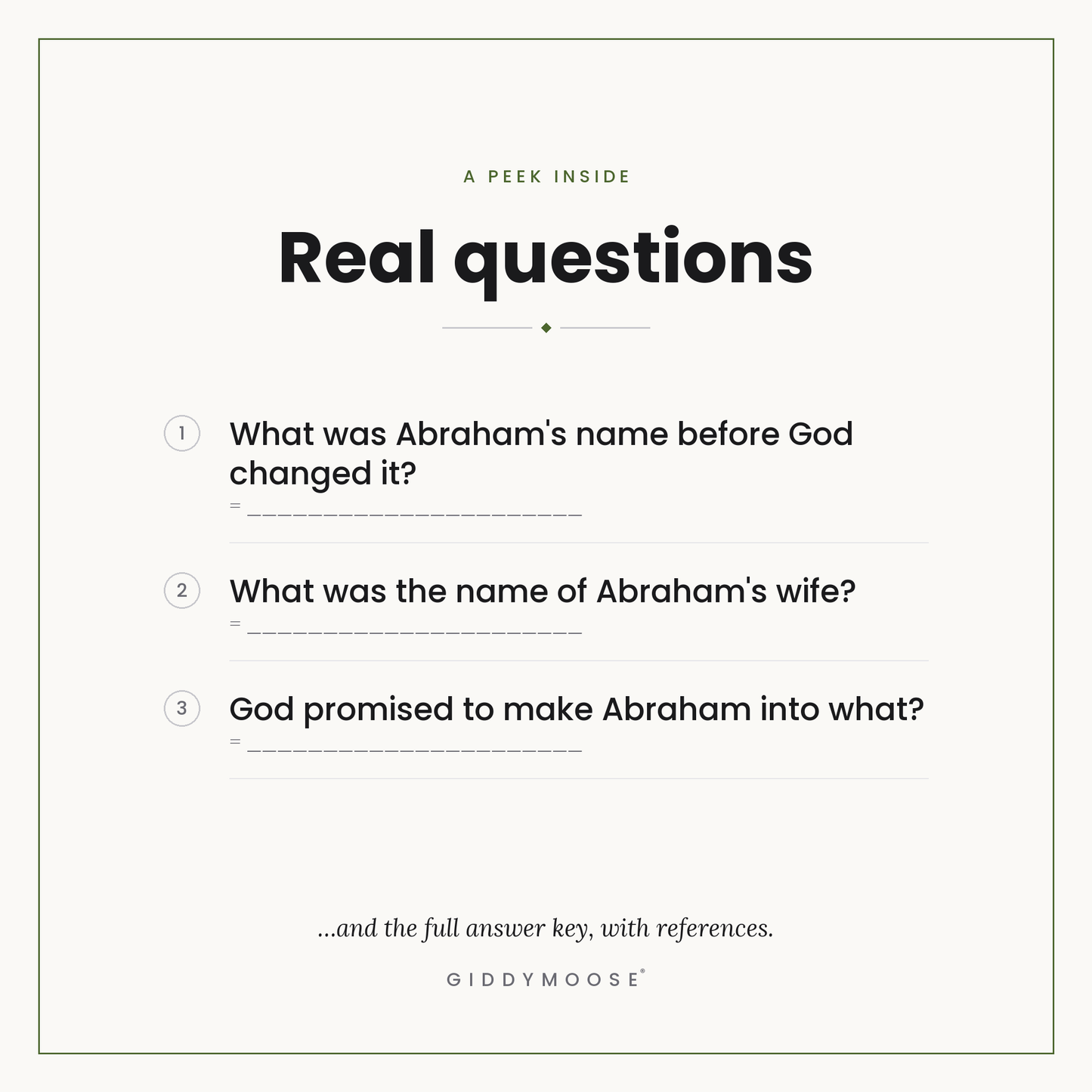 Abraham Bible Trivia Quiz Printable — image 3