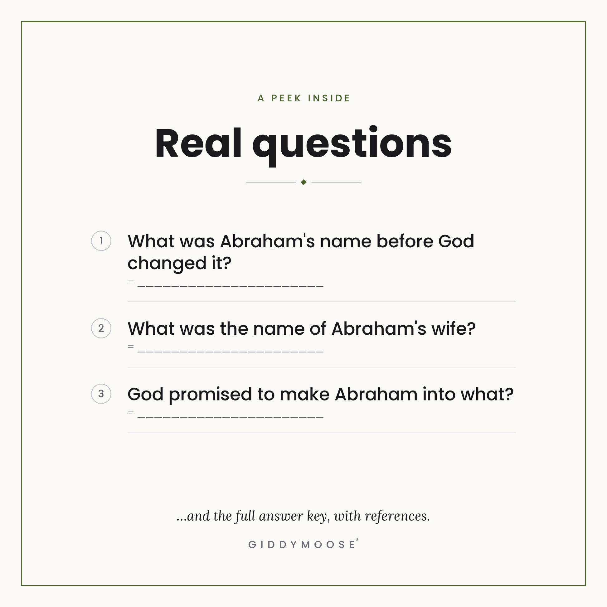 Abraham Bible Trivia Quiz Printable — image 3