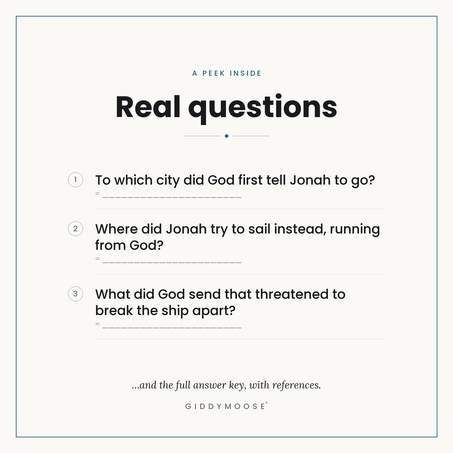 Jonah and the Whale Bible Trivia Printable — image 3