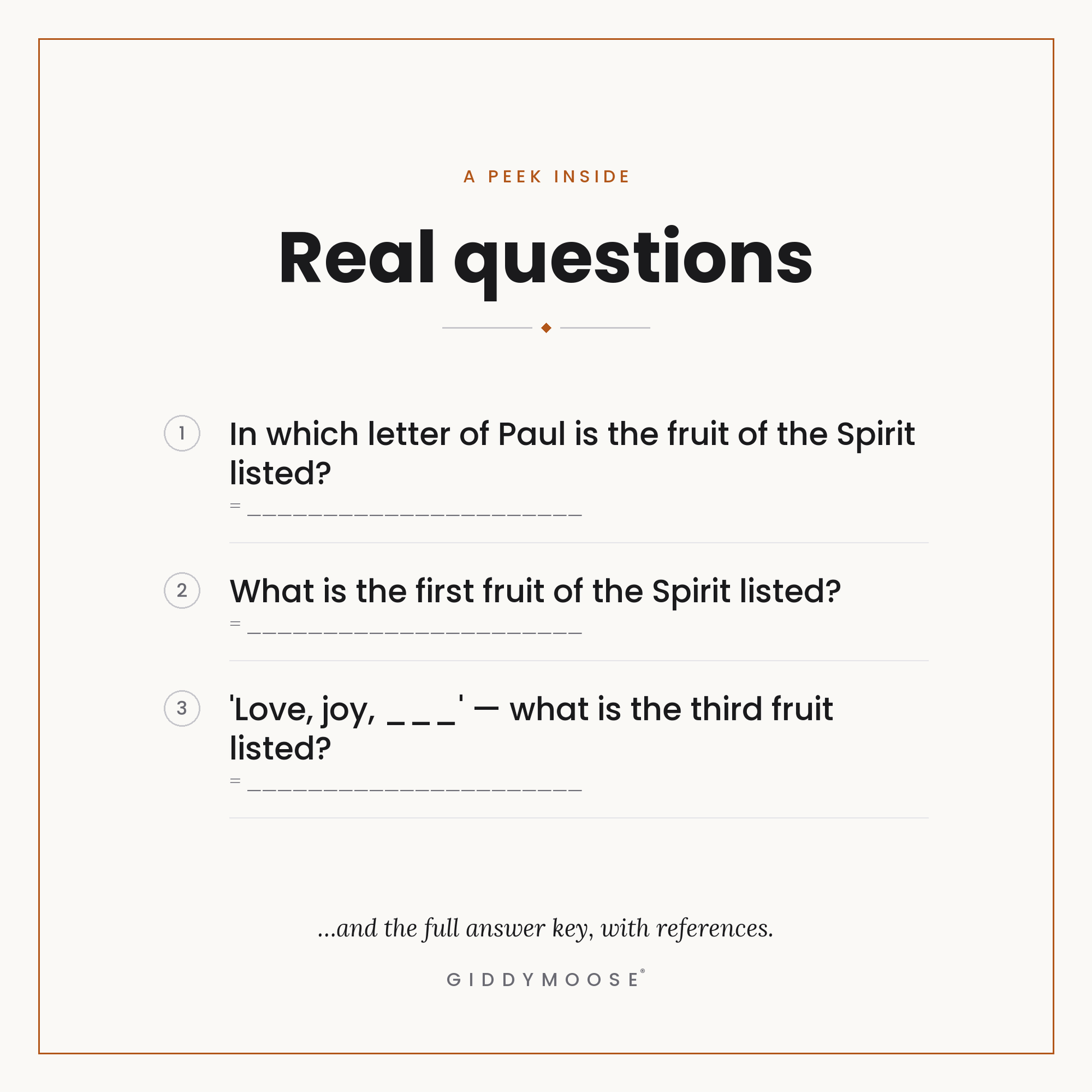 Fruit of the Spirit Bible Trivia Printable — image 3