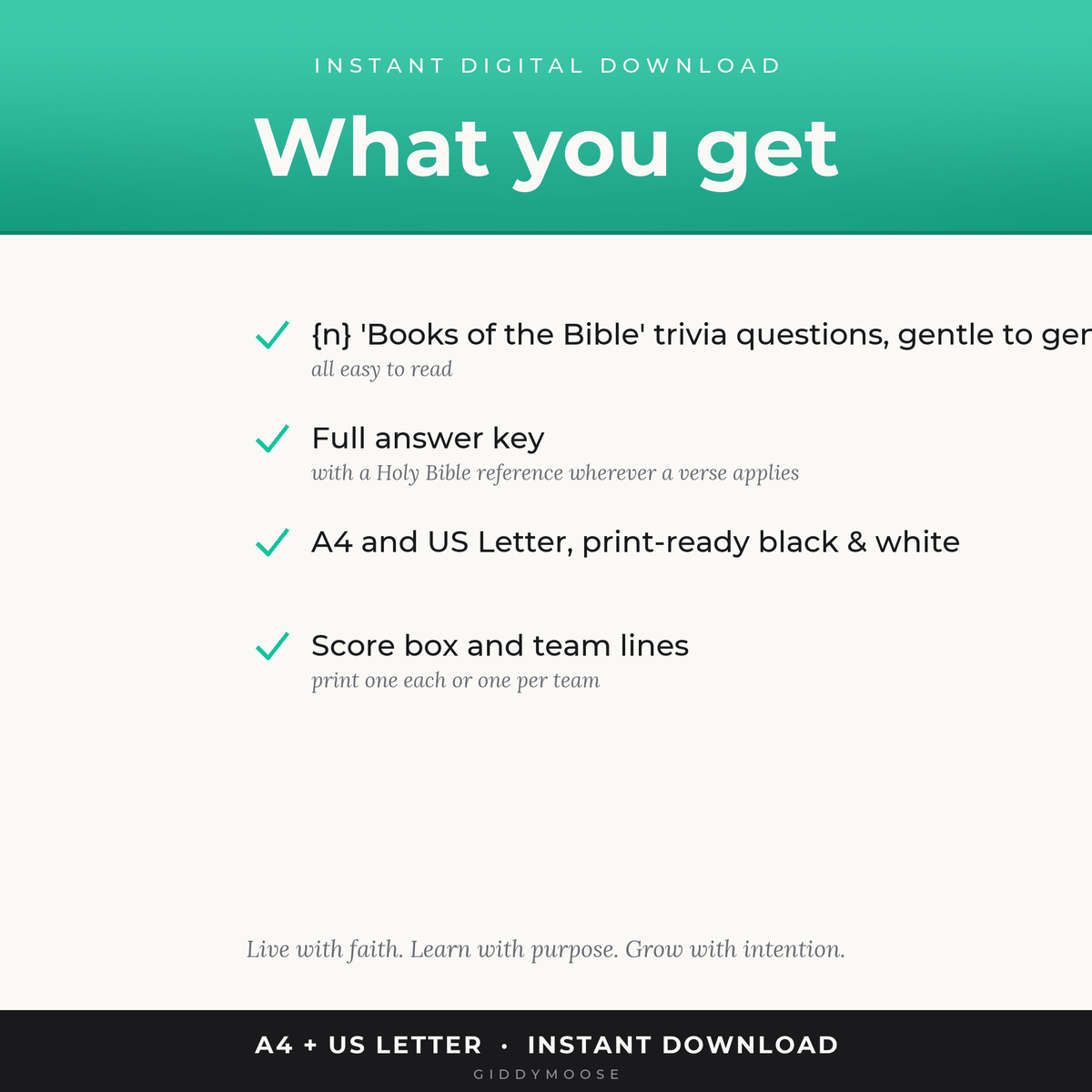Books of the Bible Trivia Printable — image 2