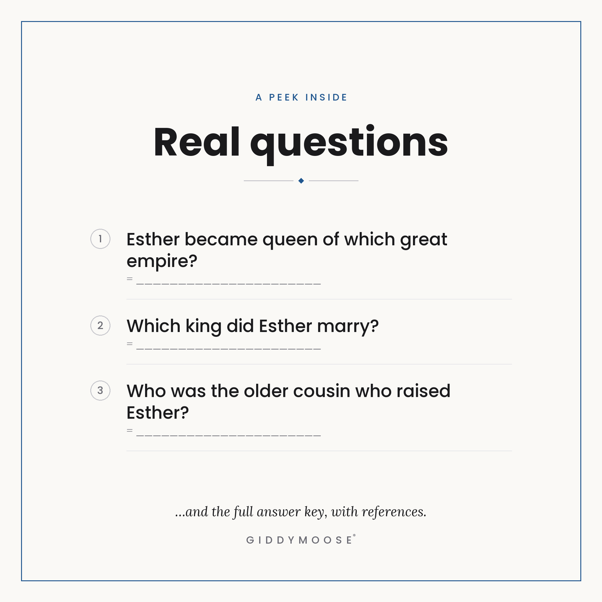 Esther Bible Trivia Printable — image 3