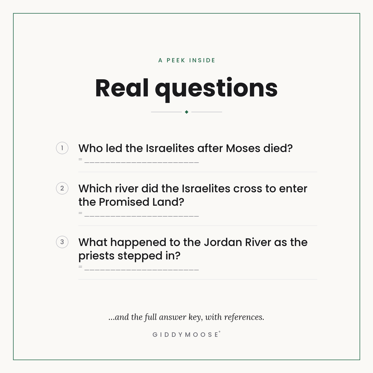 Joshua and the Battle of Jericho Bible Trivia Printable — image 3