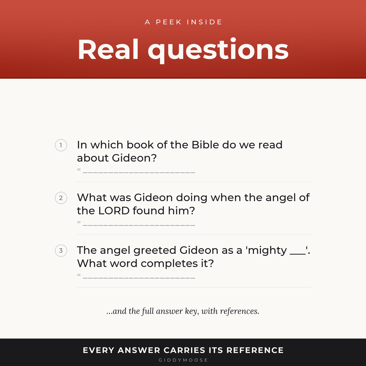 Gideon Bible Trivia Printable — image 3