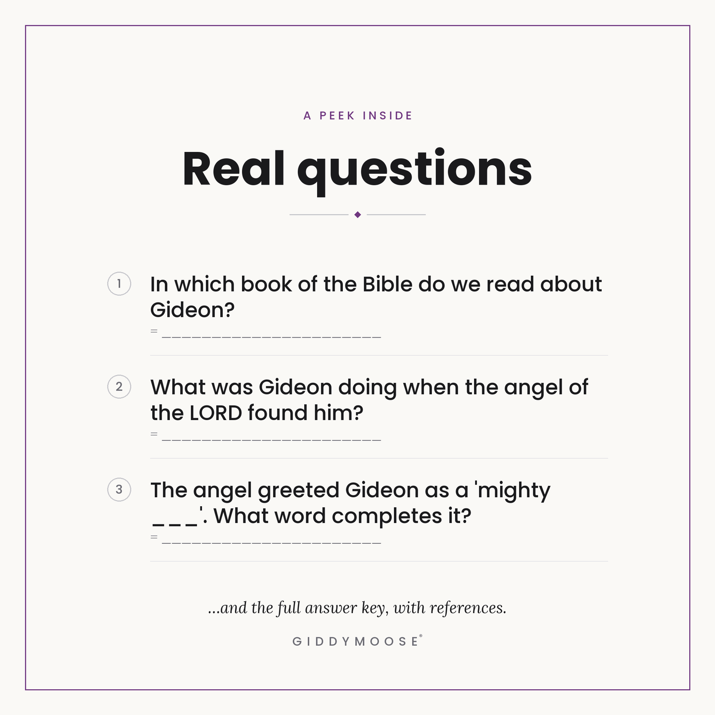 Gideon Bible Trivia Printable — image 3