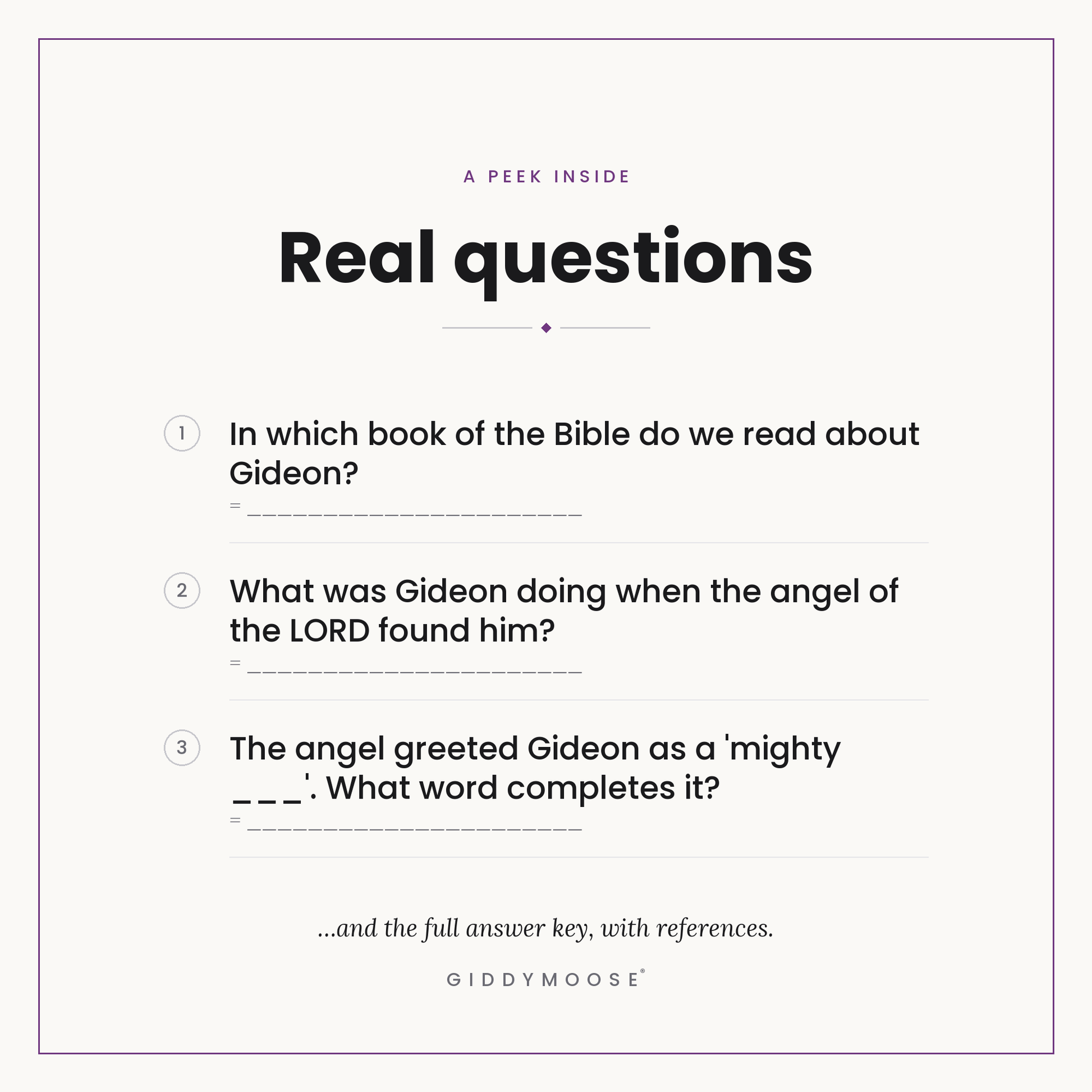 Gideon Bible Trivia Printable — image 3