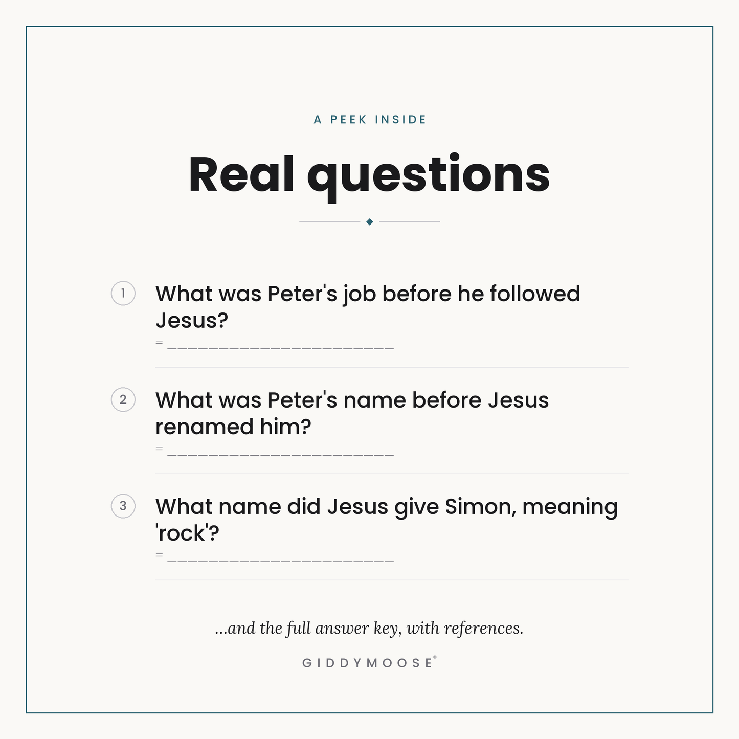 Apostle Peter Bible Trivia Printable — image 3