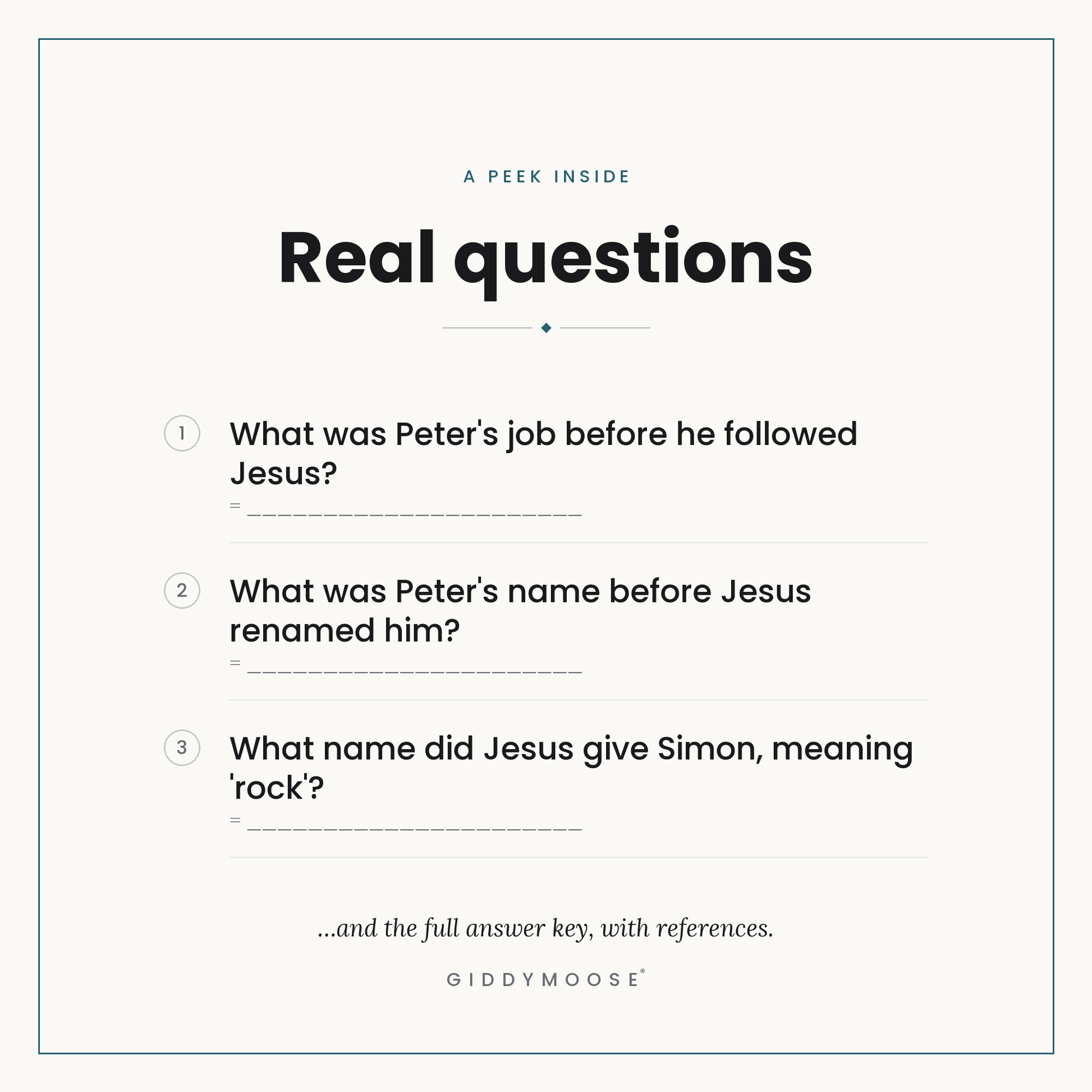 Apostle Peter Bible Trivia Printable — image 3