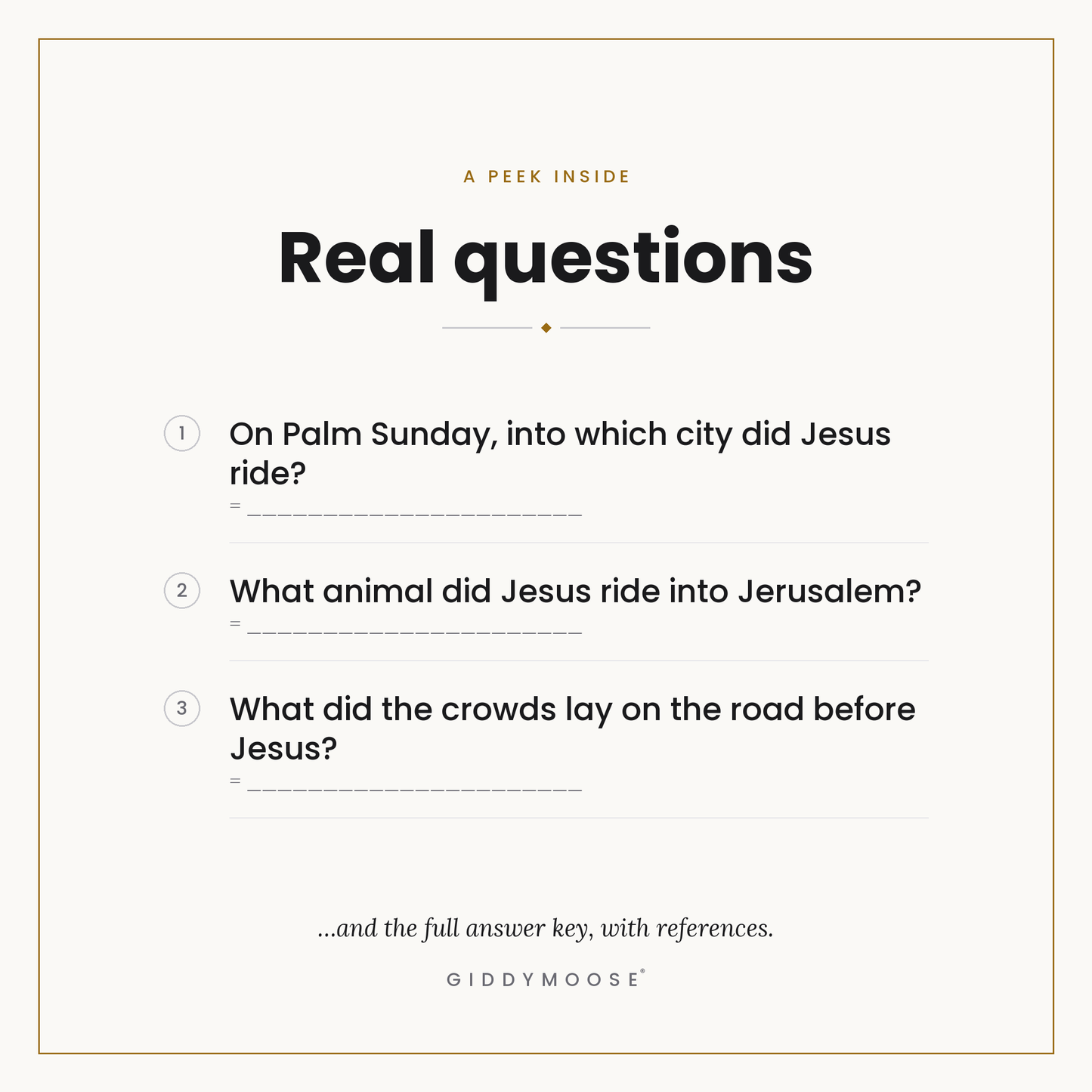 Palm Sunday Bible Trivia Printable — image 3