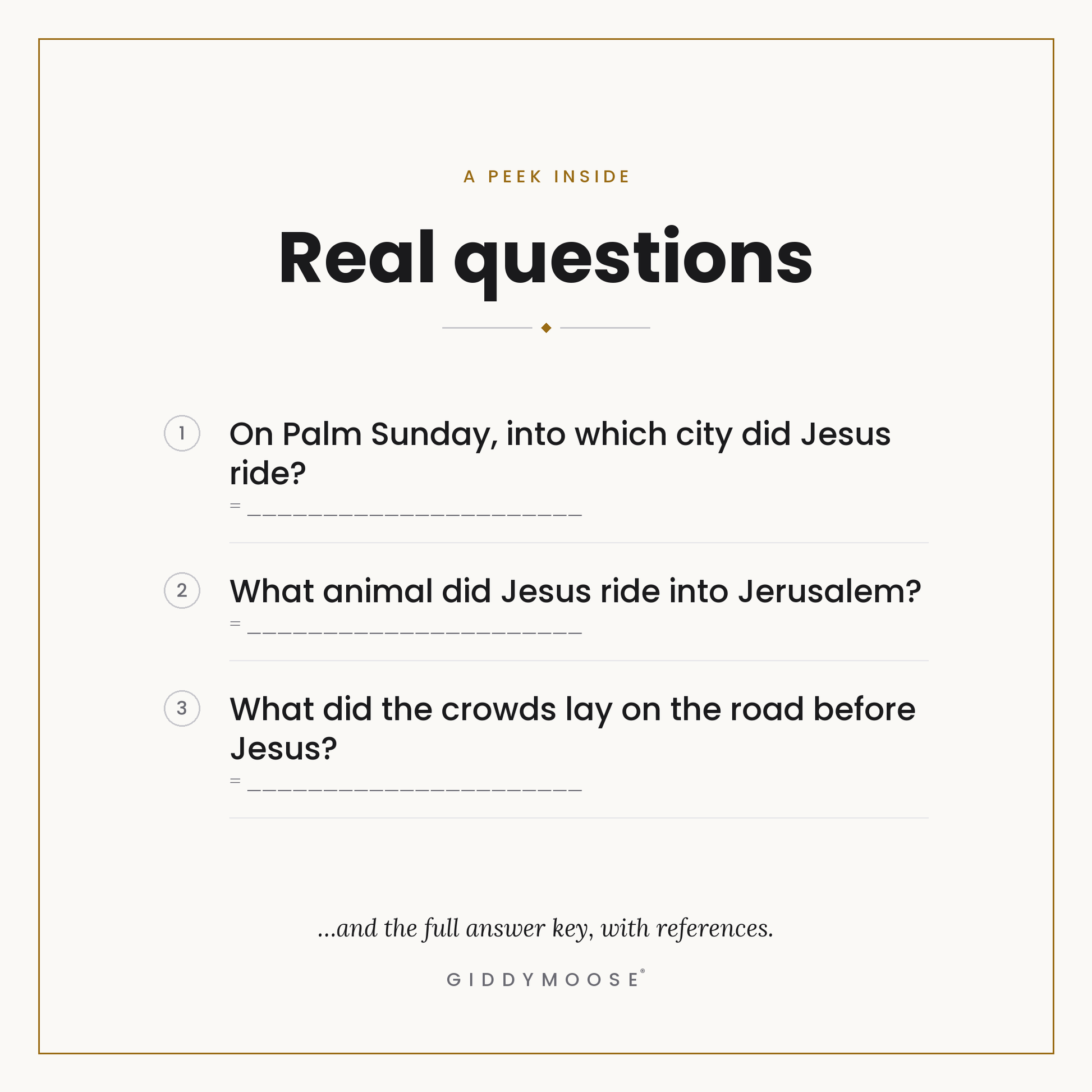Palm Sunday Bible Trivia Printable — image 3