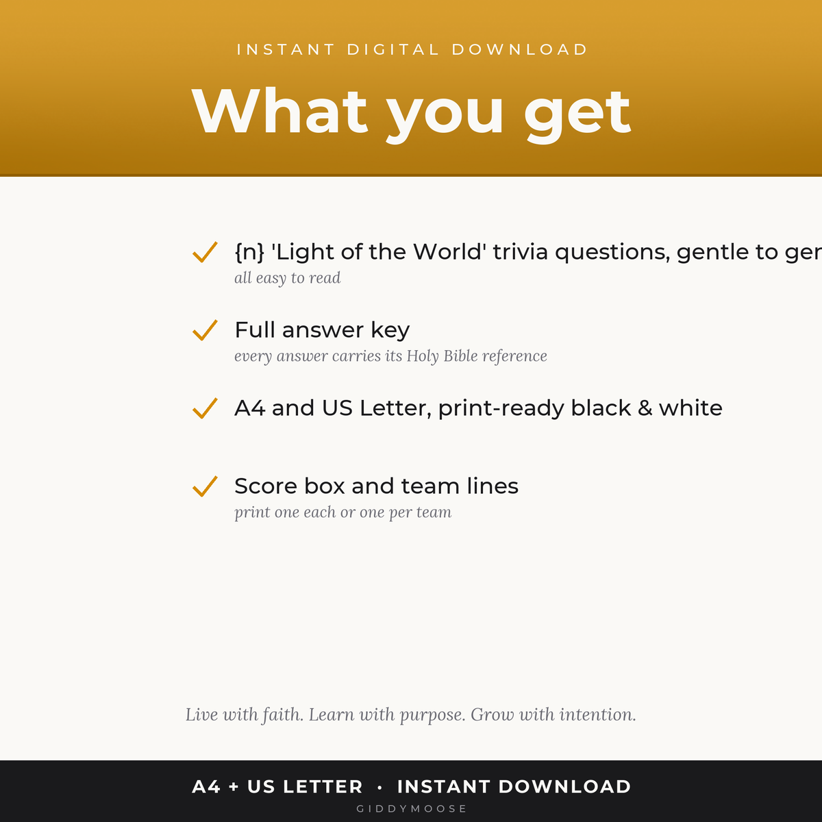 Jesus Light of the World Bible Trivia Printable — image 2