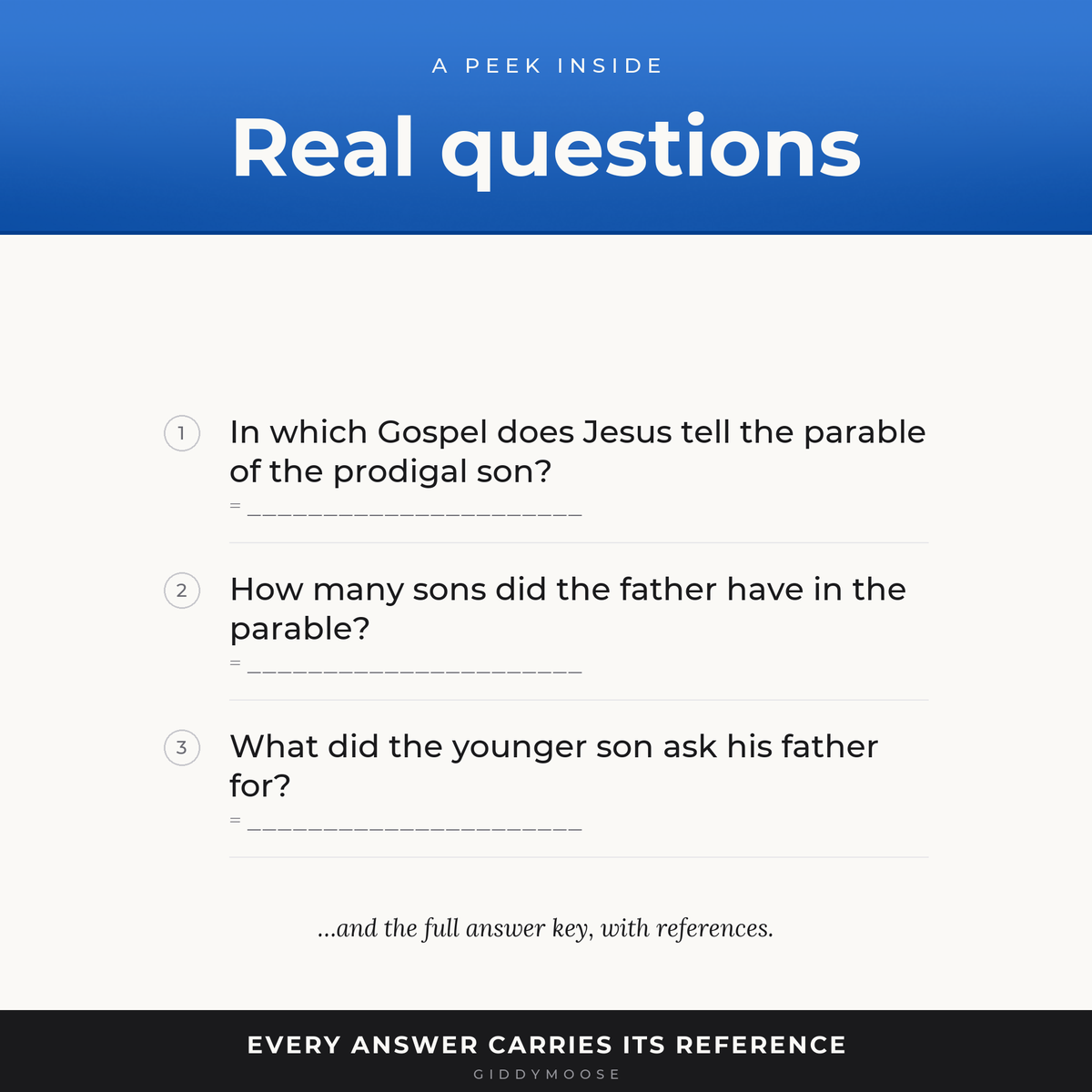 The Prodigal Son Bible Trivia Printable — image 3
