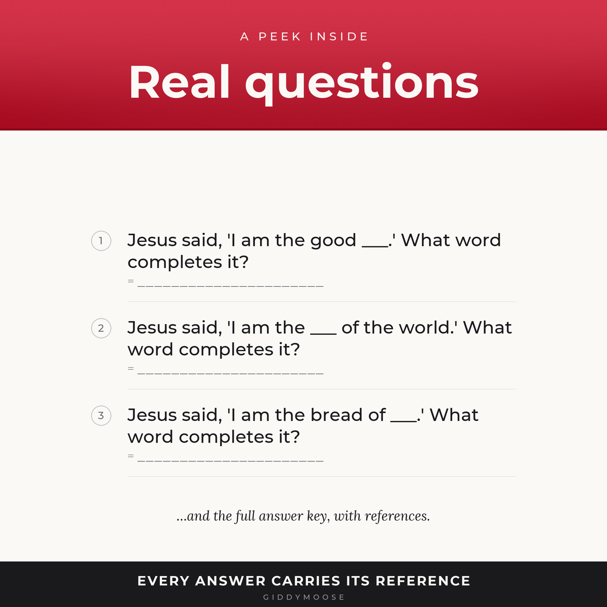 Names of Jesus Bible Trivia Printable — image 3