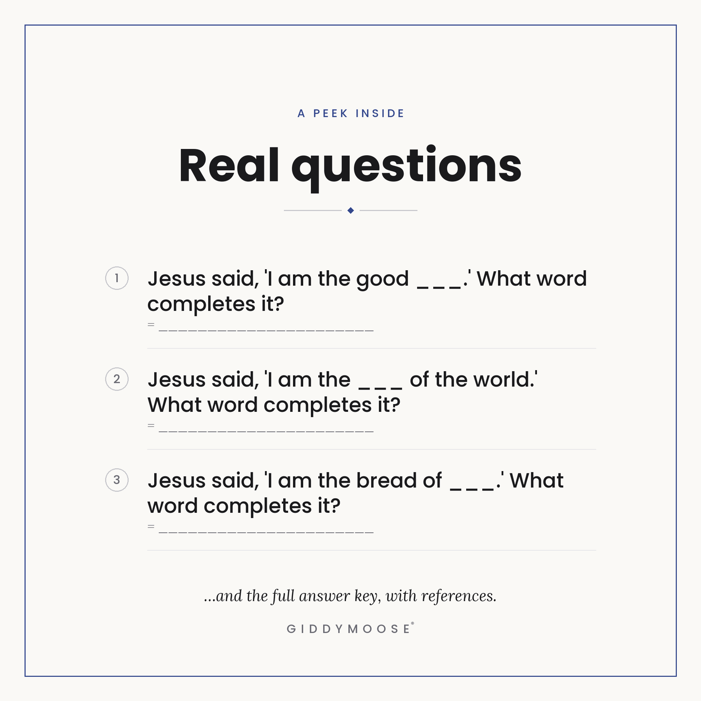 Names of Jesus Bible Trivia Printable — image 3