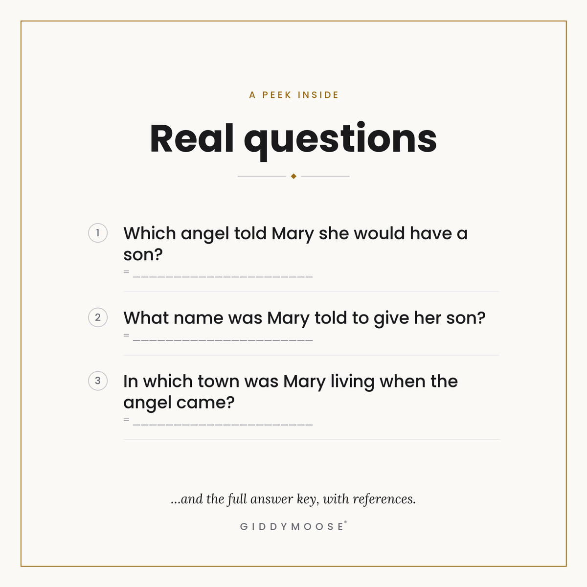 Mary Mother of Jesus Bible Trivia Printable — image 3