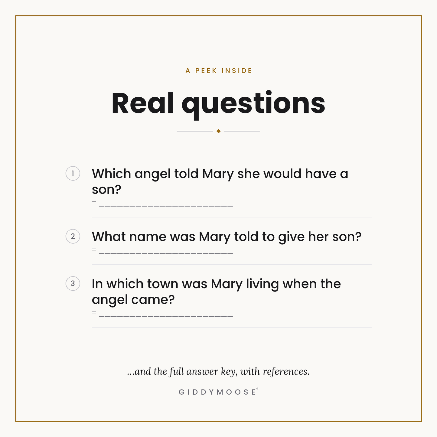 Mary Mother of Jesus Bible Trivia Printable — image 3