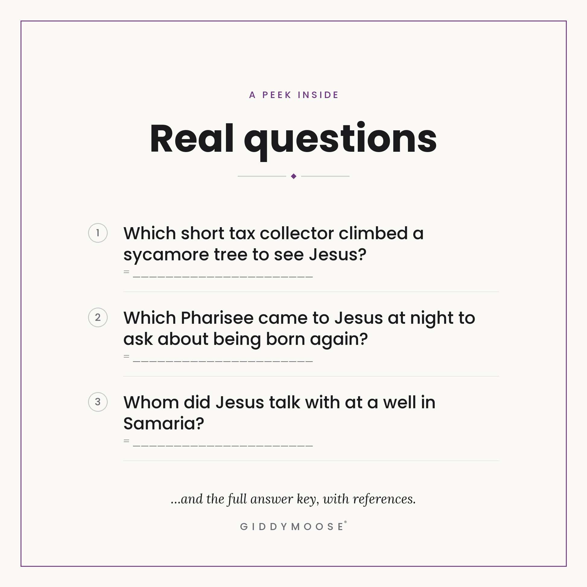 People Jesus Met Bible Trivia Printable — image 3