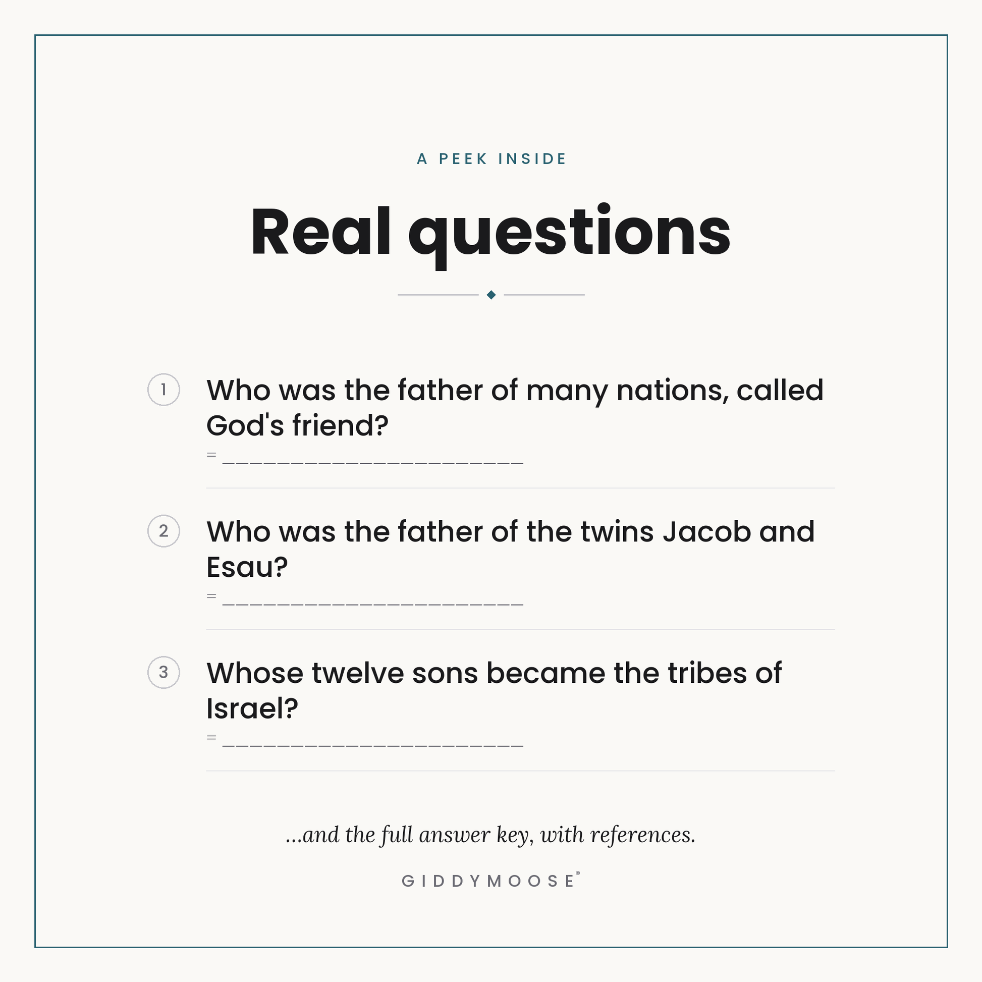 Fathers of the Bible Trivia Printable — image 3