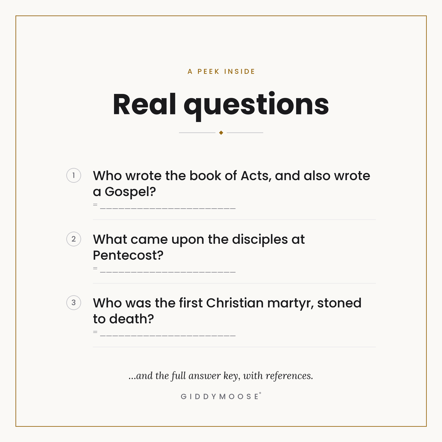 Book of Acts Bible Trivia Printable — image 3