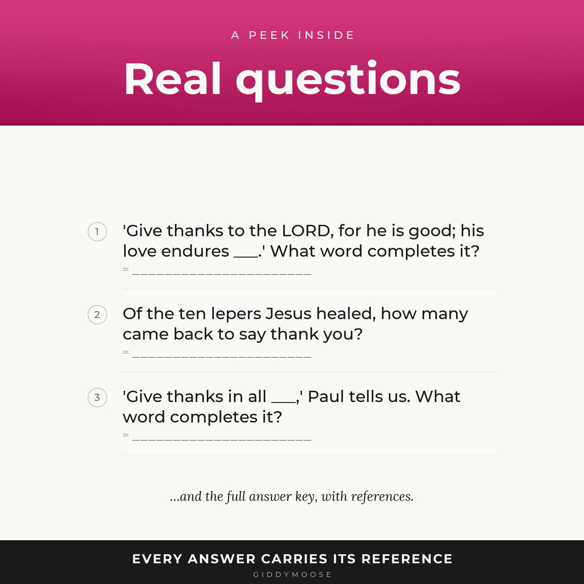 Giving Thanks Bible Trivia Printable — image 3