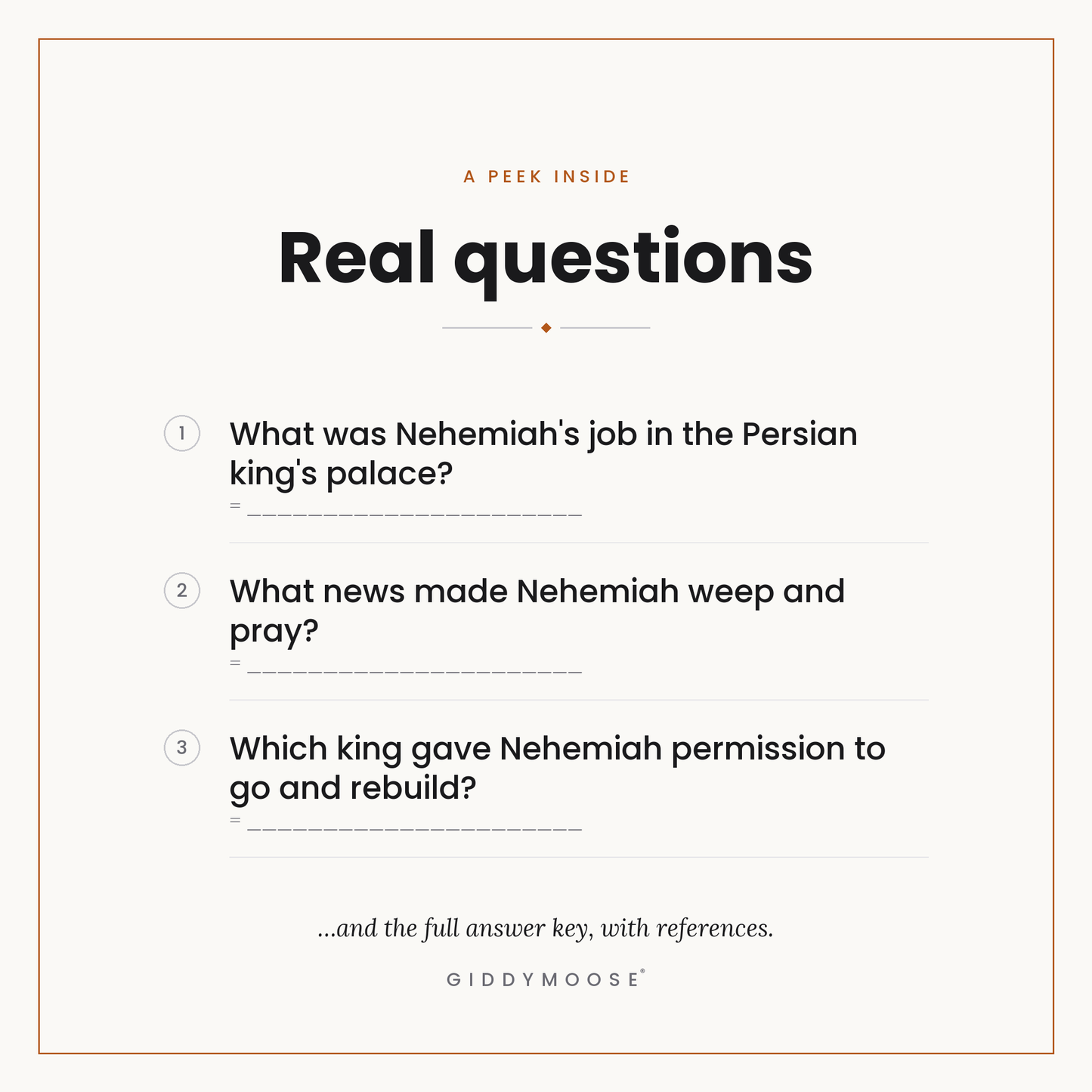 Nehemiah and Ezra Bible Trivia Printable — image 3
