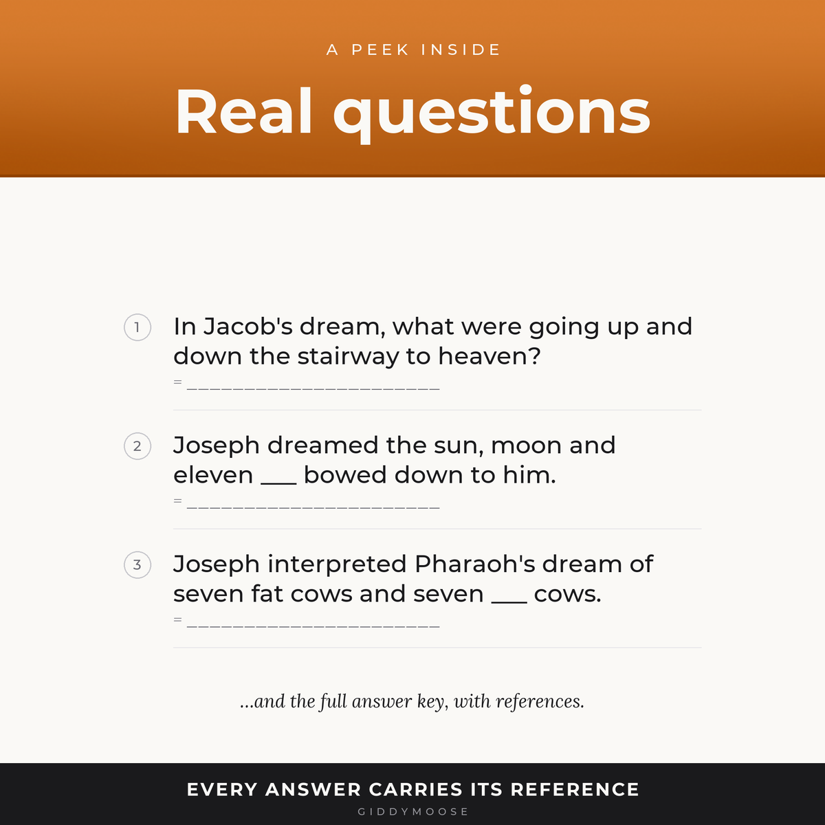 Bible Dreams and Visions Trivia Printable — image 3
